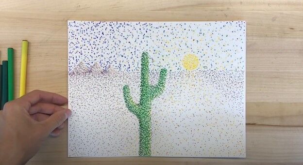 pointillistic art